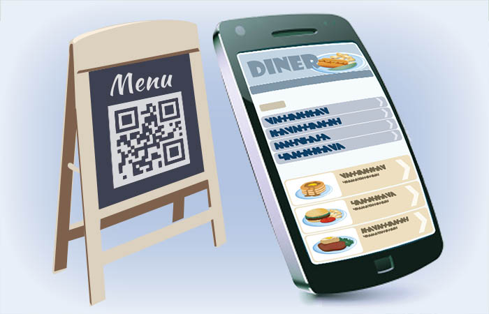 QR code powered restaurant menu for smart phones